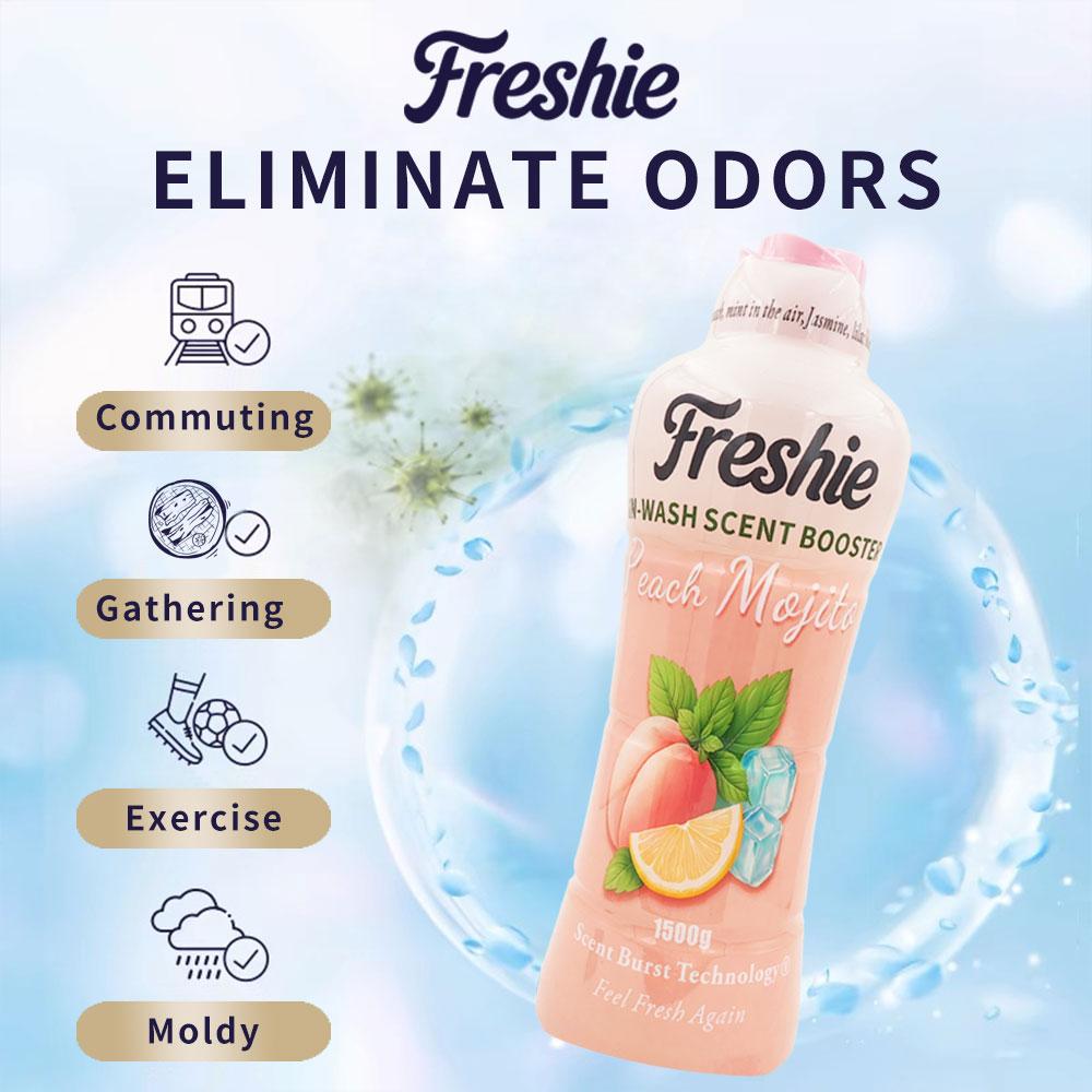 Freshie Laundry Scent Booster Beads – 1.5kg XLPack Perfume Beads, Mojito Peach Fragrance, In-Wash Freshener for Clothes-A Summer Scent for a Country With No Summer