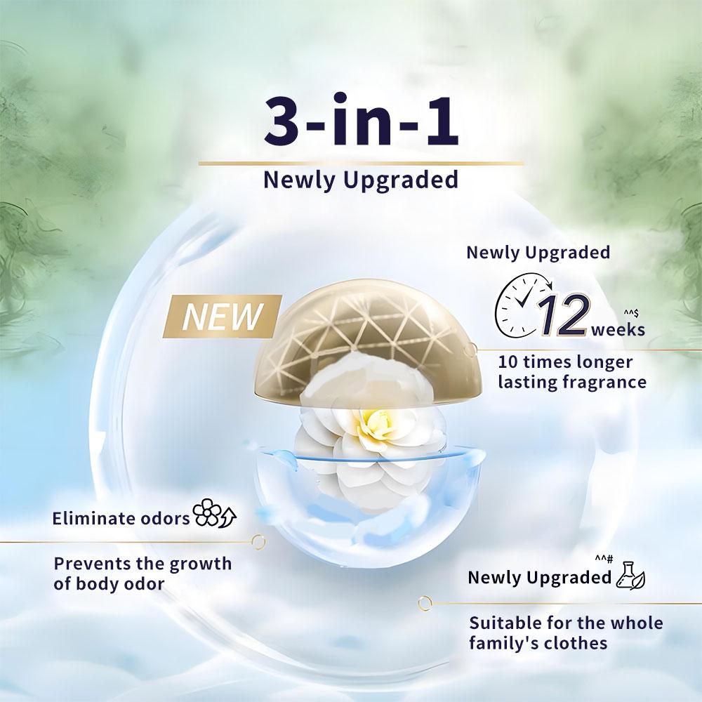 Freshie Laundry Scent Booster Beads – 1.5kg XLPack Perfume Beads, Mojito Peach Fragrance, In-Wash Freshener for Clothes-A Summer Scent for a Country With No Summer