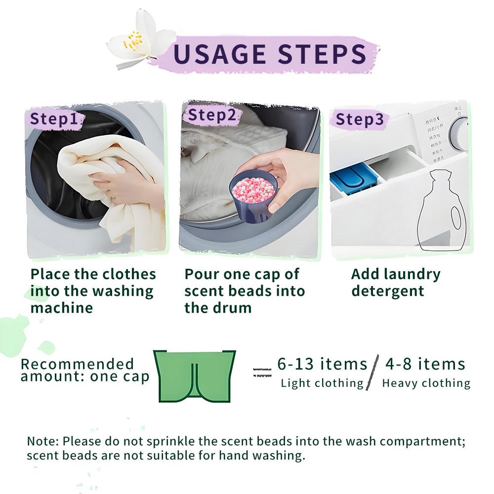 Freshie Laundry Scent Booster Beads – 1.5kg XLPack Perfume Beads, Mojito Peach Fragrance, In-Wash Freshener for Clothes-A Summer Scent for a Country With No Summer