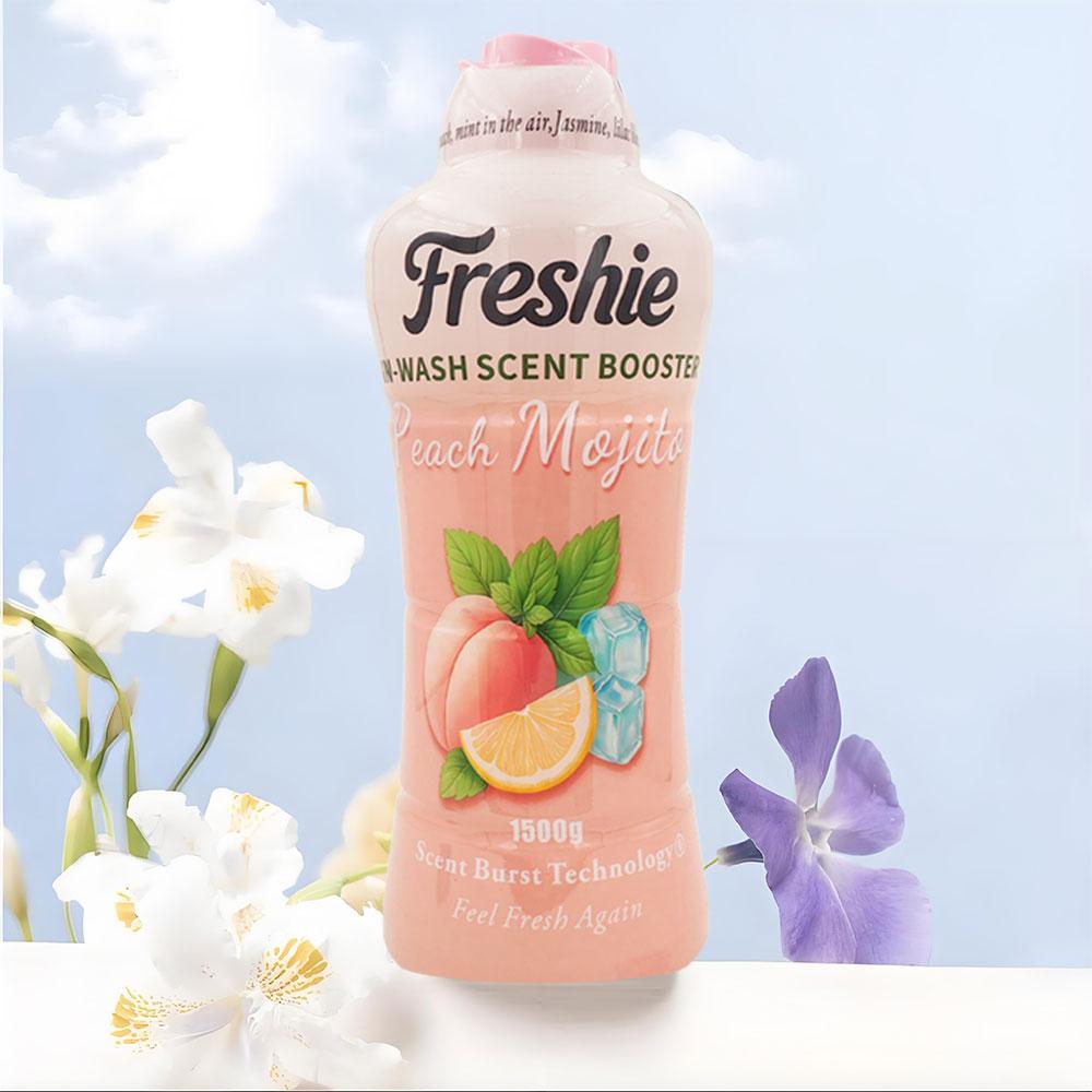 Freshie Laundry Scent Booster Beads – 1.5kg XLPack Perfume Beads, Mojito Peach Fragrance, In-Wash Freshener for Clothes-A Summer Scent for a Country With No Summer